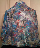 Scarf, very light blue medium weight silk square 34"x34"