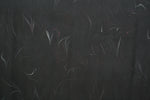 Large hand marbled charmeuse silk fabric, black