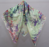 Scarf, light mint square