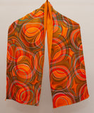 Scarf, orange rectangle