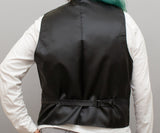 Silk vest, maroon Size L